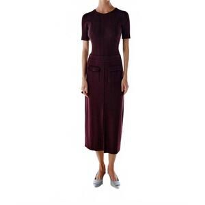 NEW KNITSS perry knit skirt in plum